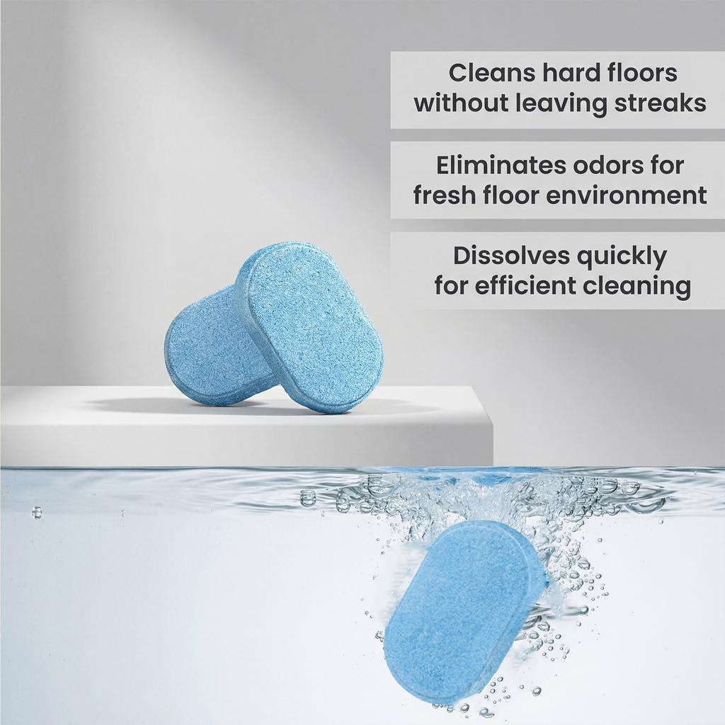 Jakehoe floor cleaning tablets decontaminate and protect the floor, fresh and fragrant, suitable for many materials 12pcs