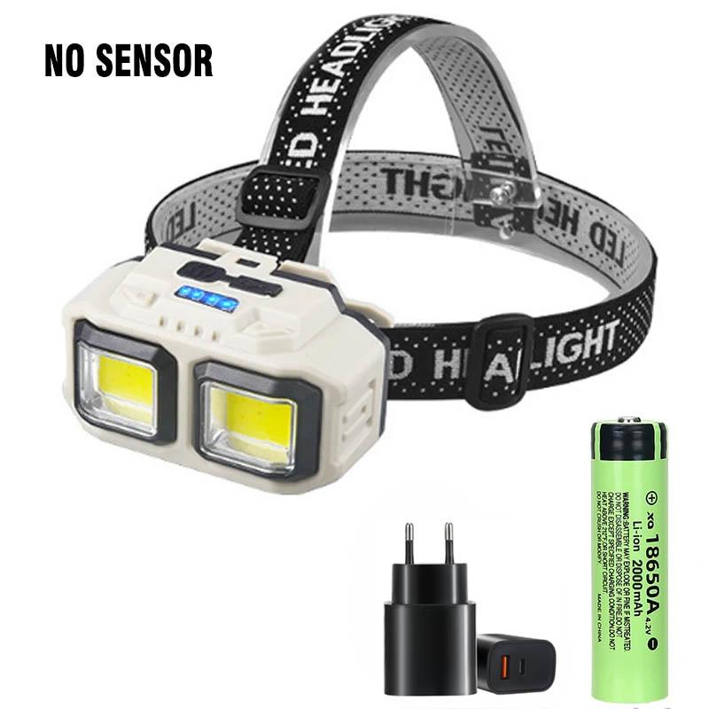 Rechargeable Led Headlamp High Power Led Flashlight Camping Cap Light Hiking Flashlight on the Forehead Lamp For Fishing Working