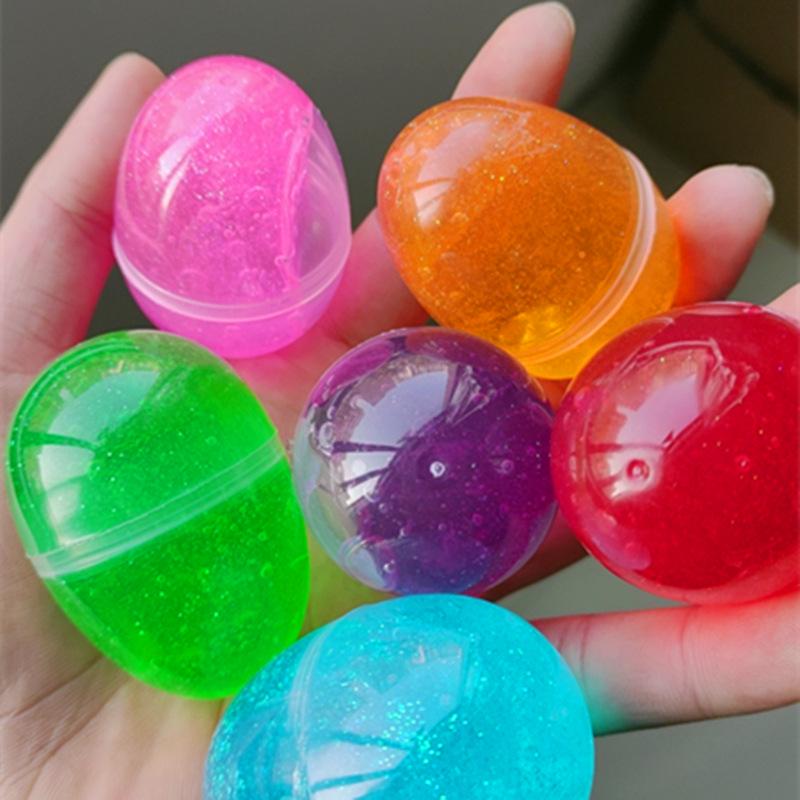 Easter DIY Starry Sky Slime Kit: Colorful Crystal Mud & Bouncing Putty (6-Pack)