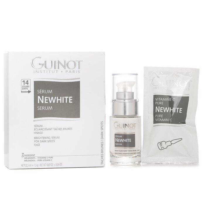 GUINOT New White Vitamin C Brightening Serum (Brightening Serum 23.5ml/0.8oz + Pure Vitamin C 1.5g/0.05oz)