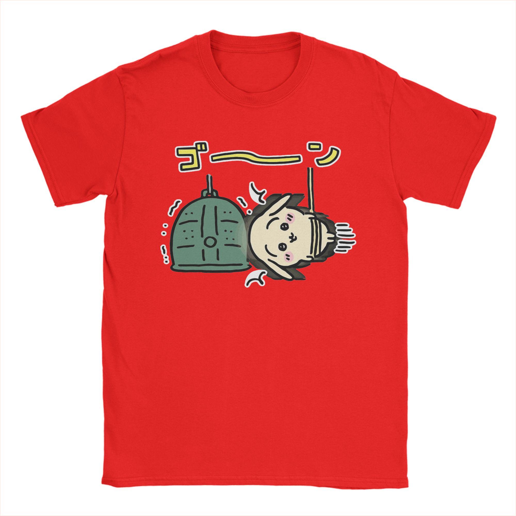 

Chiikawas Buddhist TShirts for Men Vintage Pure Cotton Tees Crewneck Short Sleeve T Shirt Plus Size Clothes S