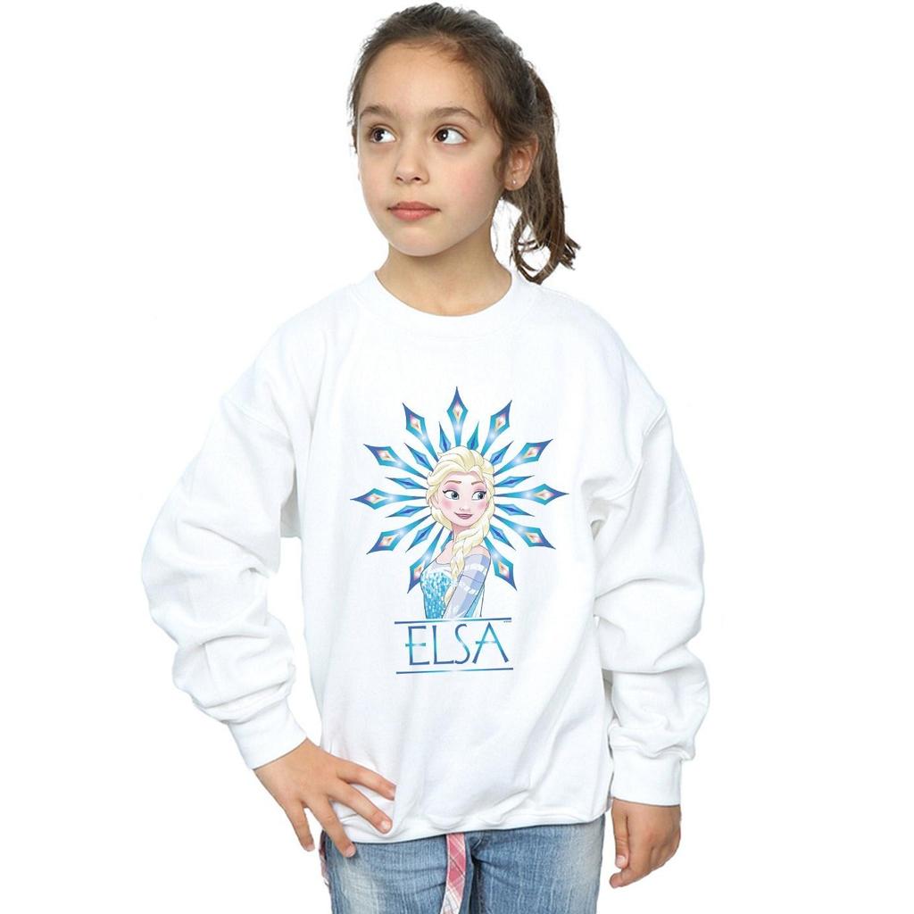 Disney Dívčí mikina Frozen Elsa Snowflake