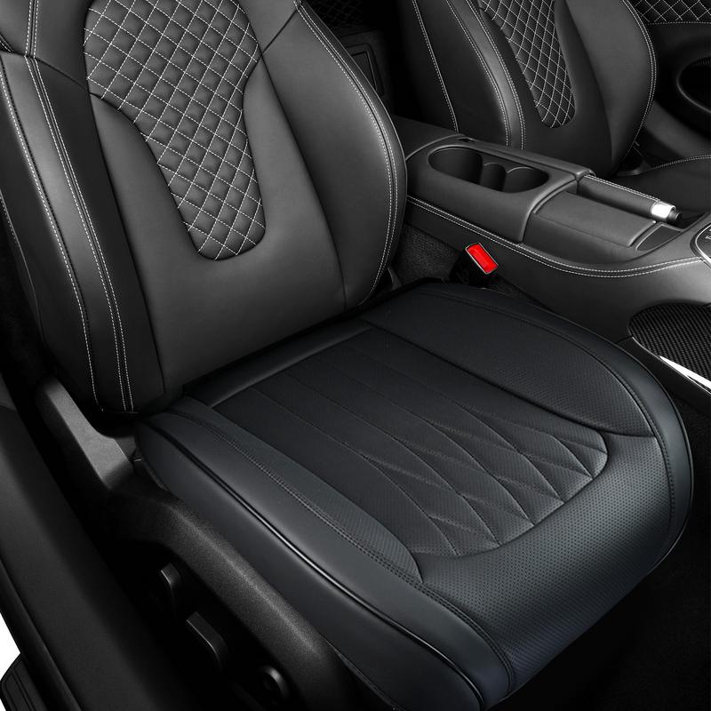 PU Leather Car Seat Cover Protector Auto Front Seat Protector Waterproof Anti Slip Driver Seat Cover For Cars Trucks SUVs RVs