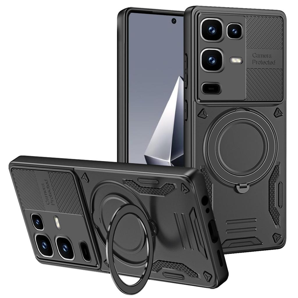 Magnetic Case For Infinix Note 50 4G / Note 50 Pro 4G Shockproof TPU + PC Phone Back Cover with Kickstand