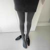 Herbst Grau Kompressionsstrumpfhose Damen Strumpfhose Elastisch Hoher Bund Strümpfe 2024 Körperformende Leggings Harajuku Streetwear