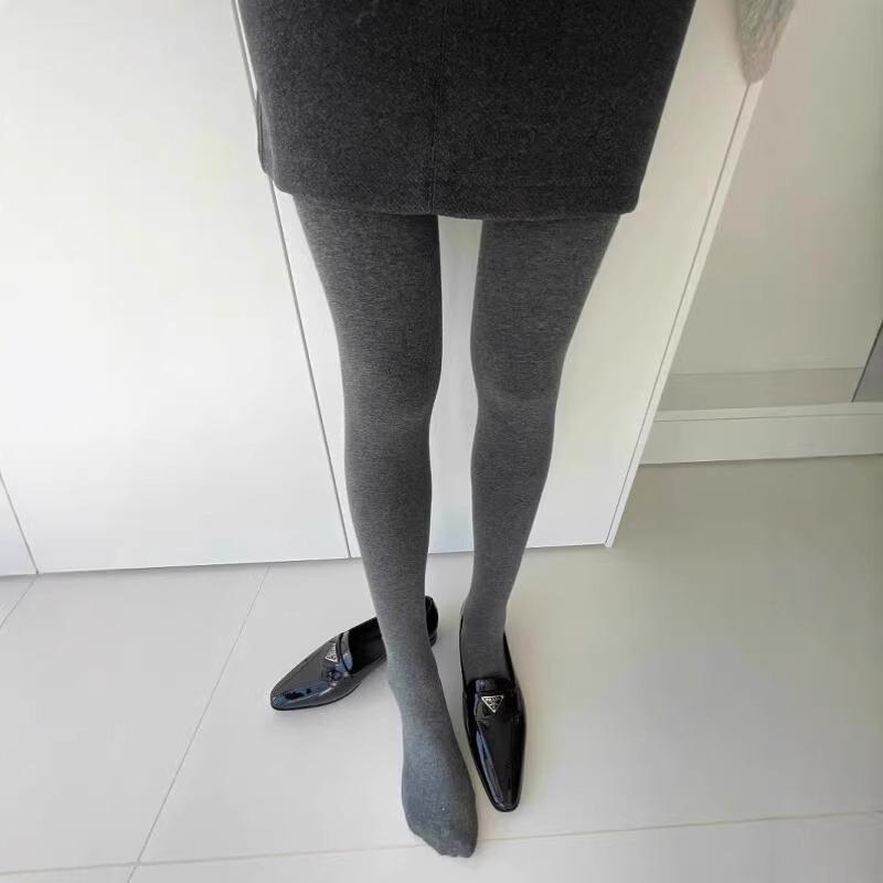 Herbst Grau Kompressionsstrumpfhose Damen Strumpfhose Elastisch Hoher Bund Strümpfe 2024 Körperformende Leggings Harajuku Streetwear