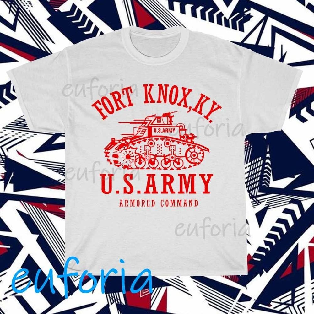 

New Fort Knox Red Logo T-Shirt Funny Size S to 5XL L