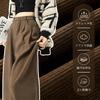 Maytopia Long Loose Plus Casual Street Stylish CK1406 Women's Wide-Leg Pants, Pants, Sweatpants, Thick, Fit, Sizes, Flattering, Loungewear,