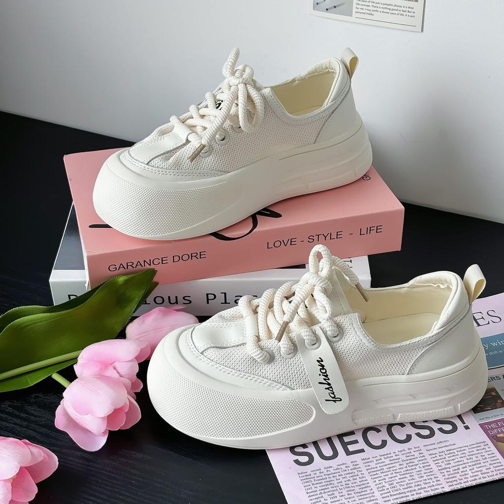 Summer New Ugly Cute Big Head Bread Shoes Women's Shoes Platform Heightening Versatile Casual Board Shoes