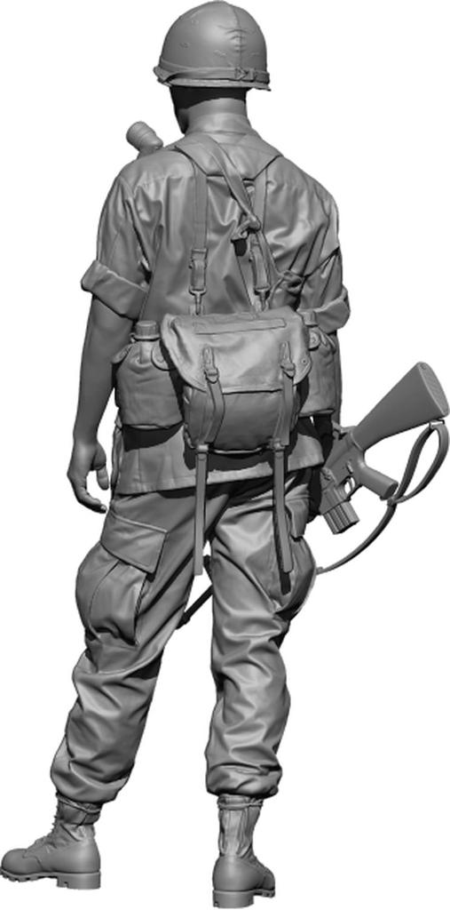 H3 Models Scale Modern Vietnam Sergeant 3D Printer Kit HS24100 1/24 U.S. (Person)