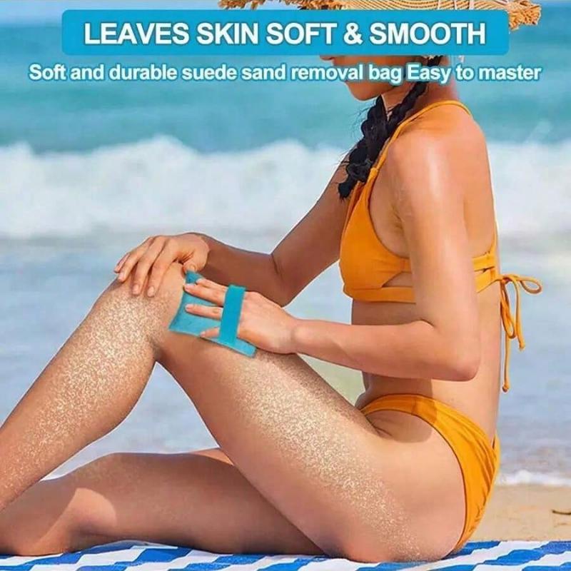 Beach Sand Remover, Essential Sand Brush for Beach Vacation Camping (excluding Talcum Powder)