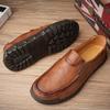 Retro Cow Leather Shoes Men Loafers Handmade Casual Leather Shoes Moccasins Men Flats Shoes