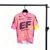 Maillot de Ciclismo para Hombre Manga Corta Transpirable Secado Rápido Top para Bicicleta de Carretera Rosa Amarillo