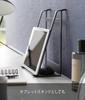 Yamazaki Jitsugyo (Yamazaki) Two-way Laptop & Tablet Stand Black W21.3 X D26.5 X H10cm (Horizontal) Tower Laptop Stand Tablet Stand 1627
