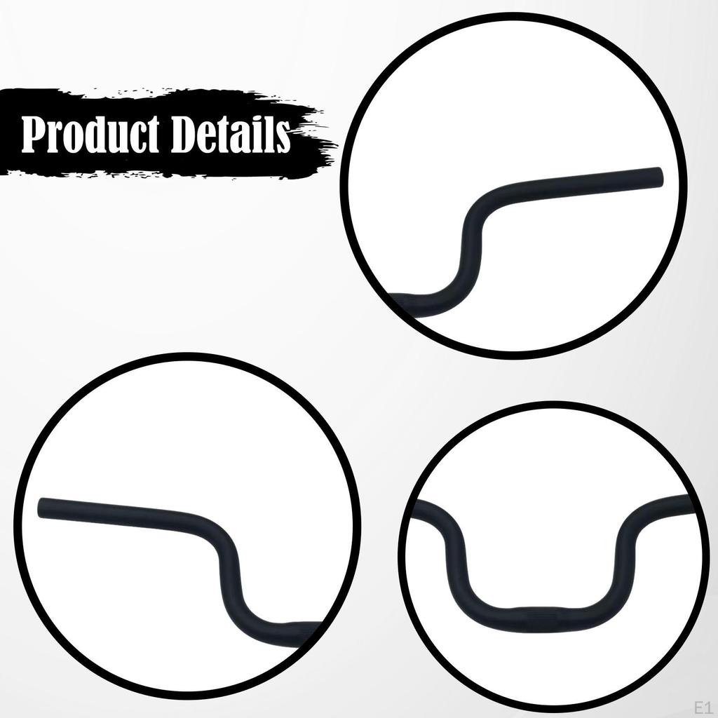 560 Mm Bicycle Handlebar , Comfortable Grip, Raised Handlebars for Outdoor Maintenance And Repair
