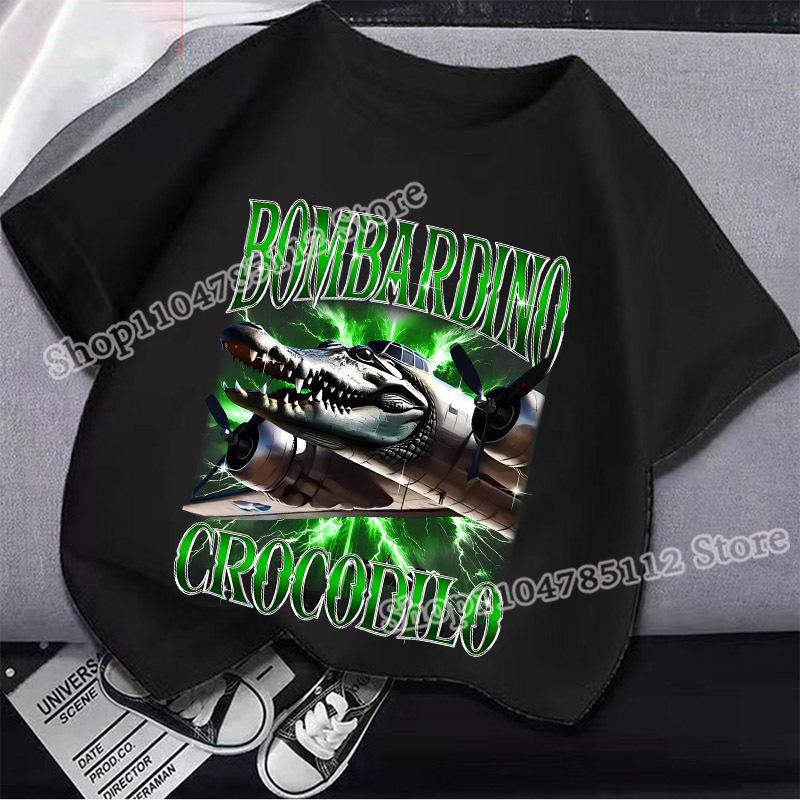 

Italian Brainrot T-Shirt Anime Tung Tungtung Sahur Telala Funny Shark Clothes Simple Cotton Tee Boy Breathable Clothing Kid Gift 150