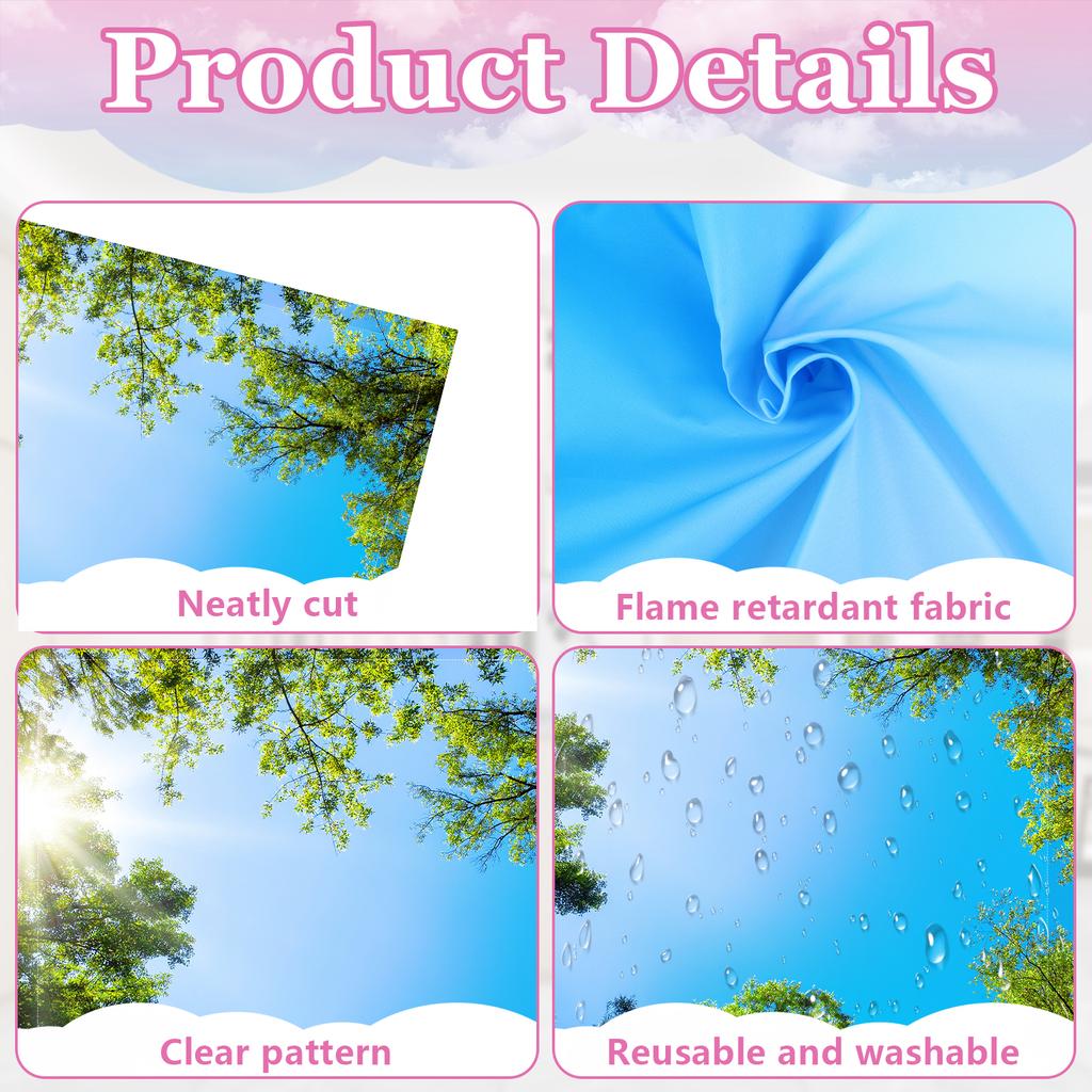 4 Pcs Fluorescent Light Covers For Ceiling Lights 2 X 2 Feet Magnetic Spring Summer Autumn Winter Reducing Harsh Glare Shade Pan