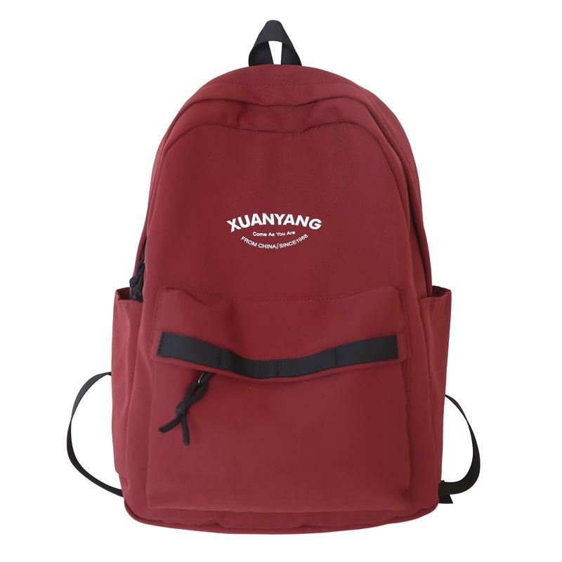 

Жіночий рюкзак з літерами великої місткості Шкільні сумки для молодших школярів Чоловічий туристичний рюкзак червоний