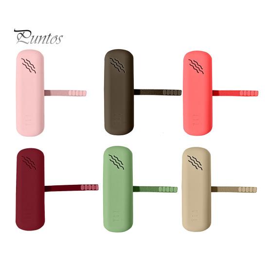 Kosmetiktasche aus Silikon, Reise-Make-up-Pinselhalter, tragbarer Pinsel-Organizer, belüftete Kosmetiktasche für den täglichen Gebrauch, Reiseaufbewahrung