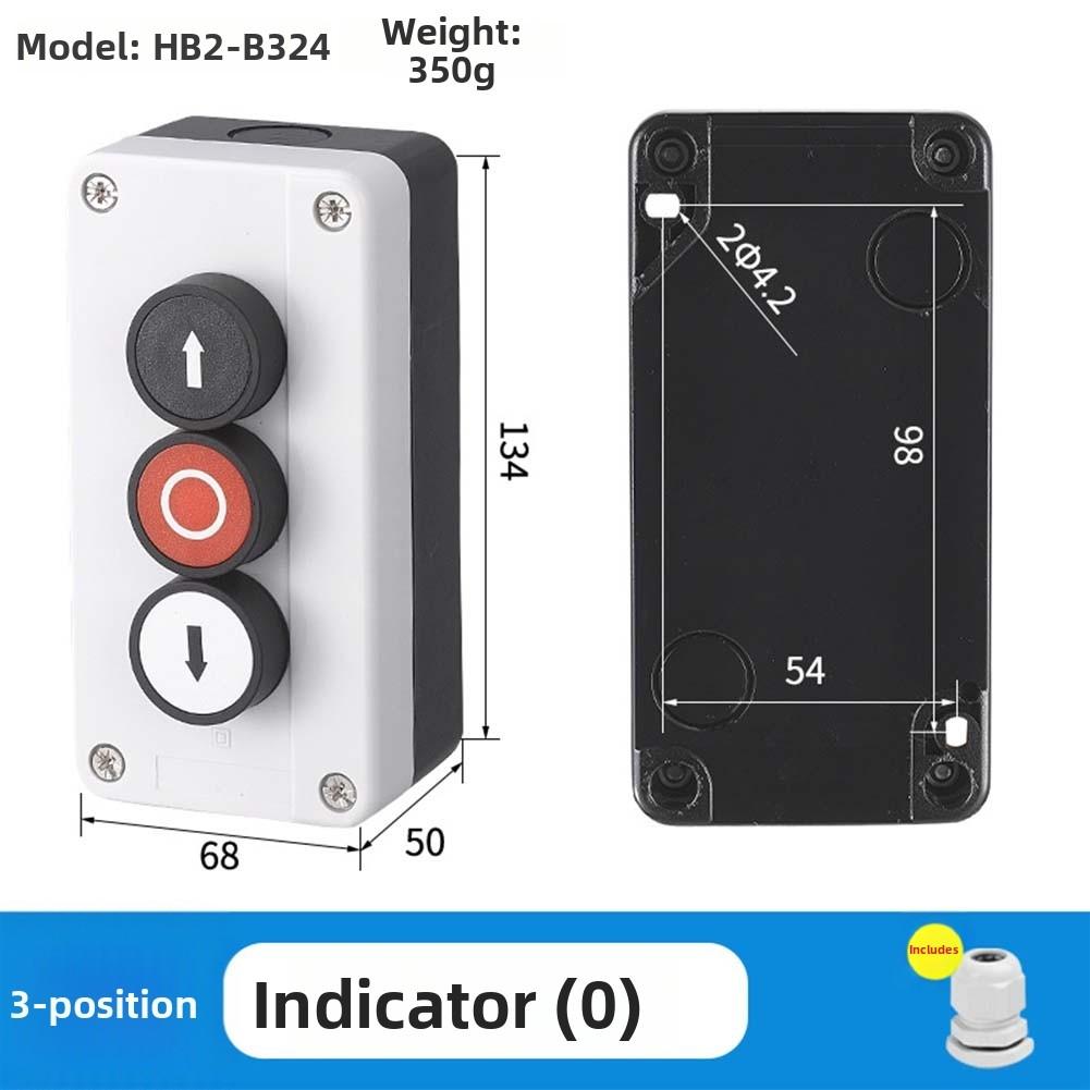 22mm Push Button Switch Power Control Box with IP65 Rating for Water and Dust Protection In Industrial Settings