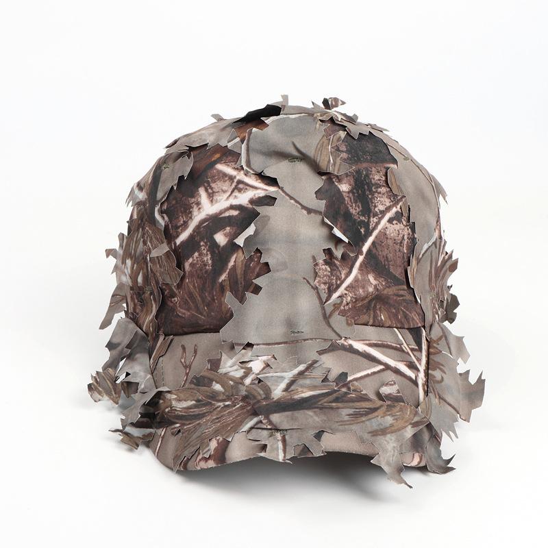 Baseball Cap, Field Training, Leaf Inspired Camouflage, Duckbill Cap, Jungle Camouflage, Curved Eave, Soft Top, Sun Shading Hat