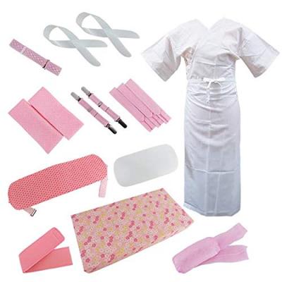 Kimono-Ankleide-Accessoire-Set [Kyoto Cafe] 15-teilig (LL)