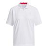 Adidas Koszulka golfowa Adizero z nadrukiem na plecach z krótkim rękawem dla kobiet w kolorze białym,