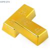 Hot Sale Fake Gold Bar Plastic Golden Paperweight Home Decor Bullion Bar Simulation