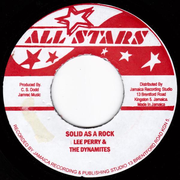 7inch Record LEE PERRY & THE DYNAMITES / DON DRU - Solid As A Rock / The Rocket NONE All Stars 2013 Jamaica Reggae, Ska & Dub Used