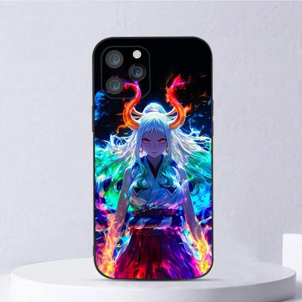 Anime Y-Yamato Phone Case For iPhone 16,15,14,13,12,11,Plus,Pro Max,XS,X,XR,SE,Mini,8,7 Soft Silicone Black Cover