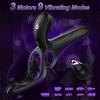 Vibrating Cock Ring Adult Toys Male Remote Control Penis Vibrator with 9 Vibrations for Female Clitoral G-spot Stimulation Sex Toys