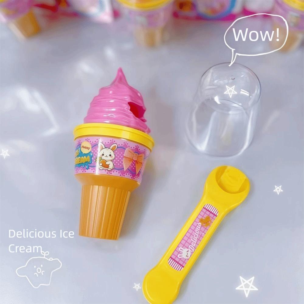 Simulation Food Japanese Early Education Toy Play House Style Role Play Feature Cone Pudding Feeding Toy Creative Decompression