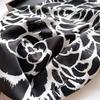 Luxury Brand New Women's Flower Printed 90cm Twill Scarves Large Square Silk Scarf Sunscreen Shawl Headscarf