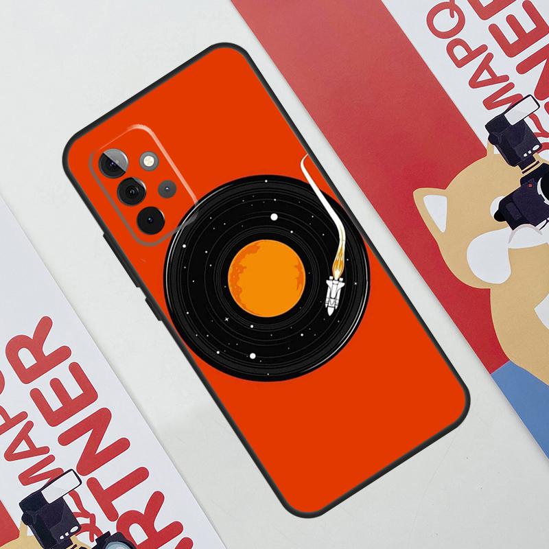 Vinyl DJ Record Art Case For Samsung Galaxy A06 A16 A36 A56 A55 A35 A33 A53 A13 A23 A17 A54 A34 A14 A52 A32 A15