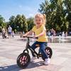 11.2" Balance Bike for 2-5 Years, Toddler Bike with Lighting Wheels, Adjustable Seat & Handlebar, Black