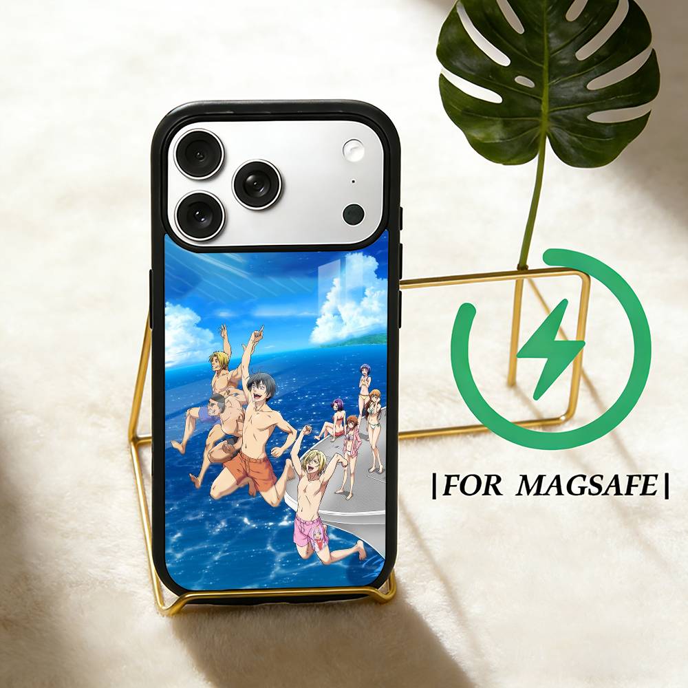 

Anime Grand B-Blue Dreaming Phone Case For iPhone 17,16,15,14,13,12,Plus,Pro,Max For Magsafe Magnetic Wireless Charge iPhone15PRO