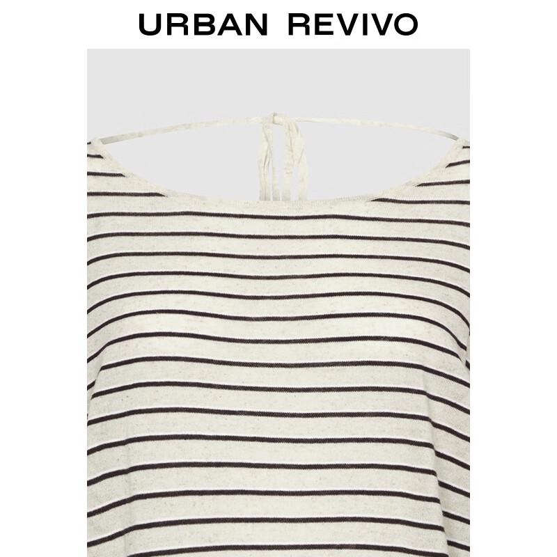 UR Women's Casual Color Block Stripe Knit Sweater