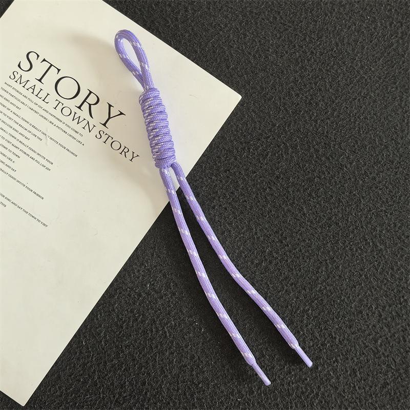 Colorful Trendy Miu Style Polyester/Nylon Braided Rope Pendant with Knotting for Bags