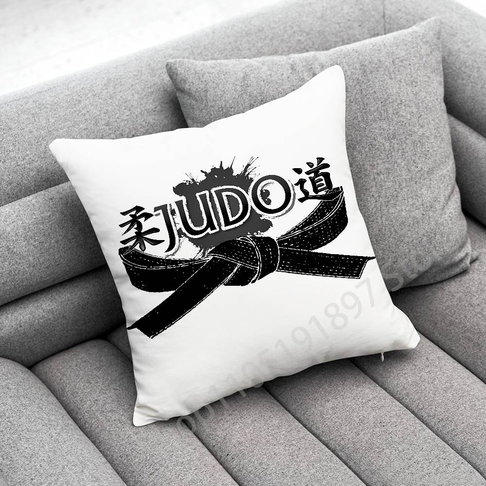 Brazilian Jiu Jitsu BJJ Throw Pillow Case For 50x50cm 40x40cm 55x55cm 45x45cm 30x30cm Square Bedroom Pillowcase Cover