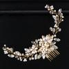 Headwear: Popular In Europe and America - Pearl Hair Comb for Wedding Gowns and Formal Attire - Decorative Diamond Hair Bun - Fa