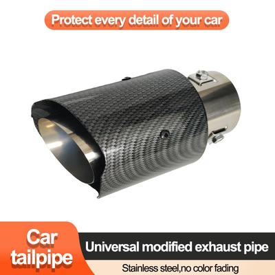 Universal Car Tailpipe for 5.2-5.8CM Diameter - Water Transfer Printing Exhaust Pipe for Cross-Border Hot Selling & Car Modification