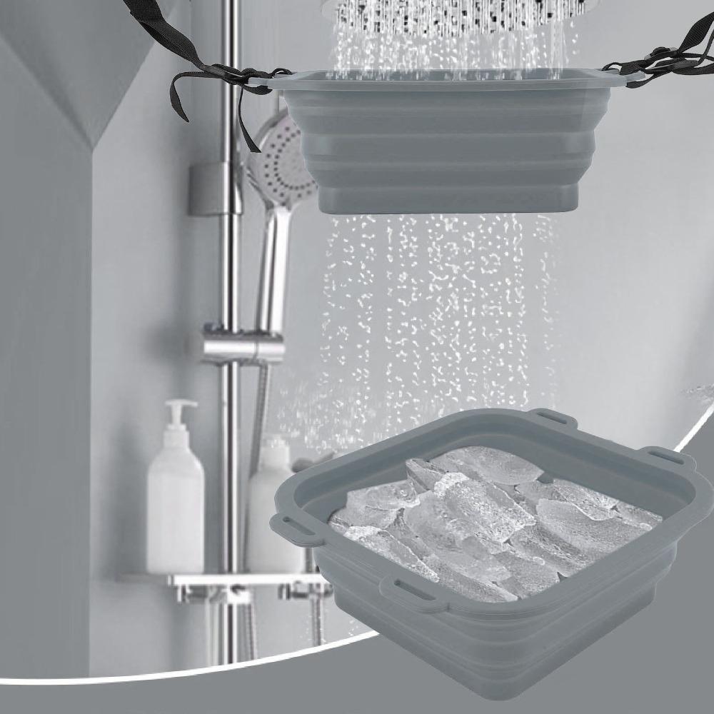 Silicone Ice Bath Tub Foldable Cold Water Therapy Tub Convenient Ice Bath  Cold Water Therapy
