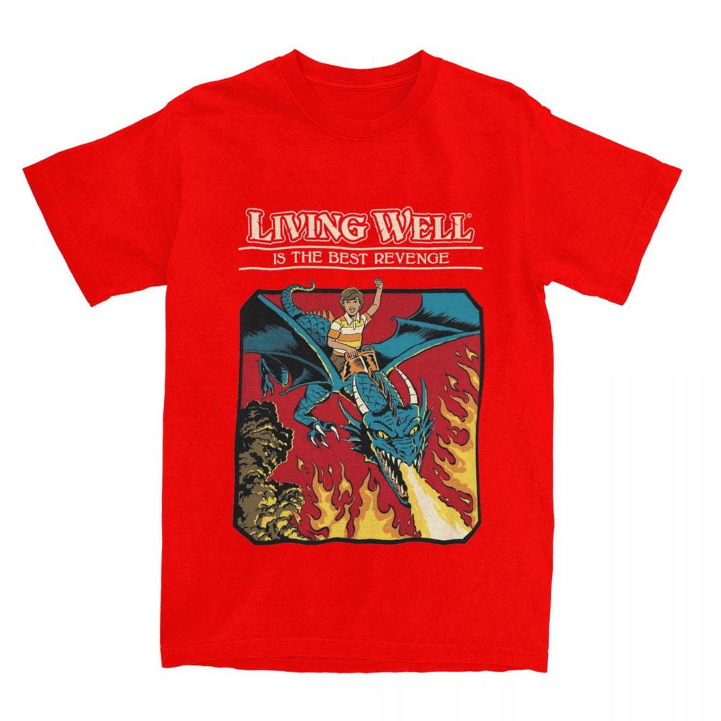 T-Shirts Men Women Vintage Fantasy Crazy 100% Cotton Graphic Print Cloth