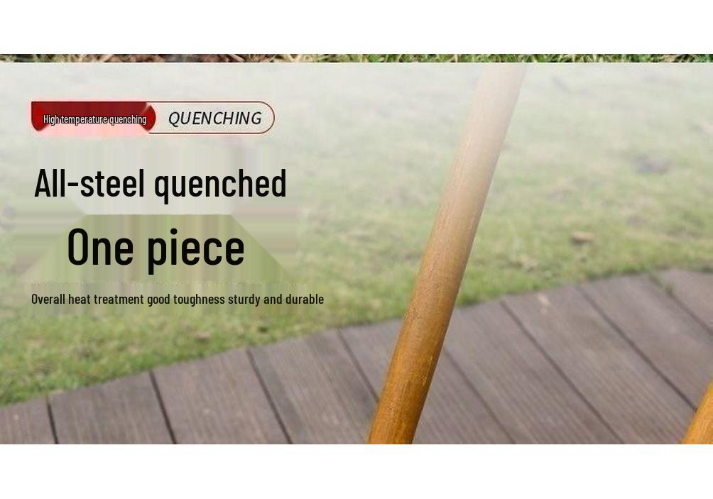 Steel Long-Handled Agricultural Shovel: Thickened, Large Pointed & Flat Head for Gardening & Digging