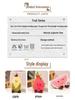 Cute Fruit Series: Watermelon, Dragon Fruit, Corn Soft Plush Ornaments - Cozy Dolls & Gifts for Kids