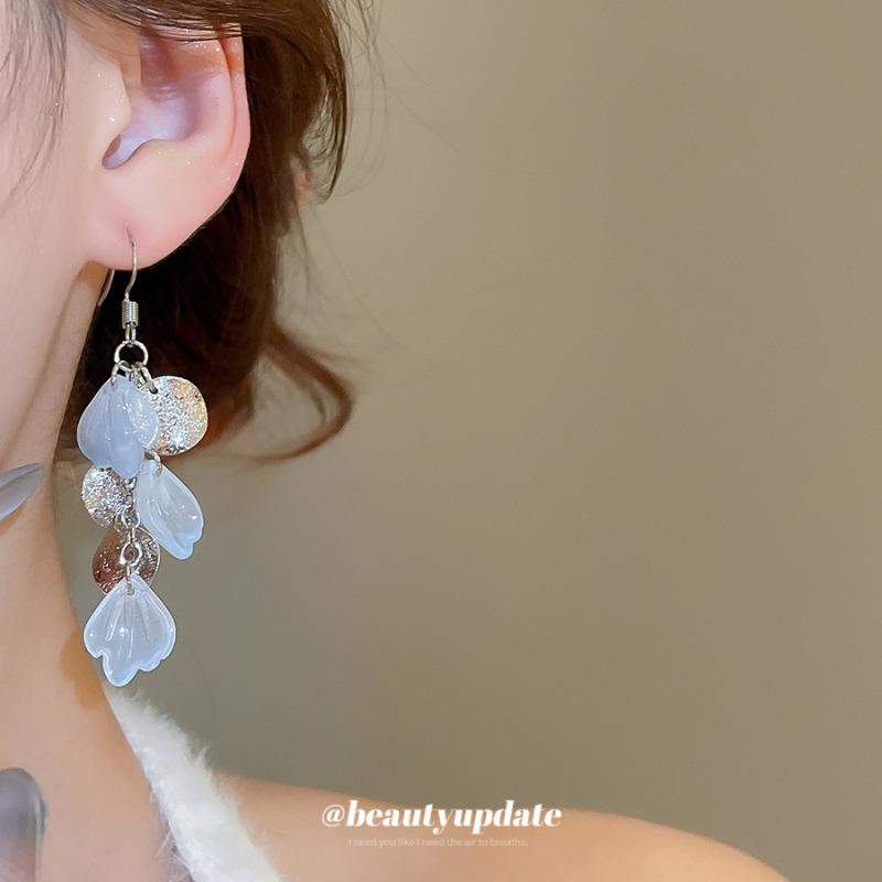 Seaside Vacation Style Shell Disc Long Fringed Earrings Niche Design Earrings Earrings Light Luxury High-end Women