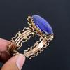 Lapis Lazuli Bangle Handmade Jewelry, 999 Copper Wire Wrapped Bangle Designer Gemstone Jewelry Bangle, Gift For Mom