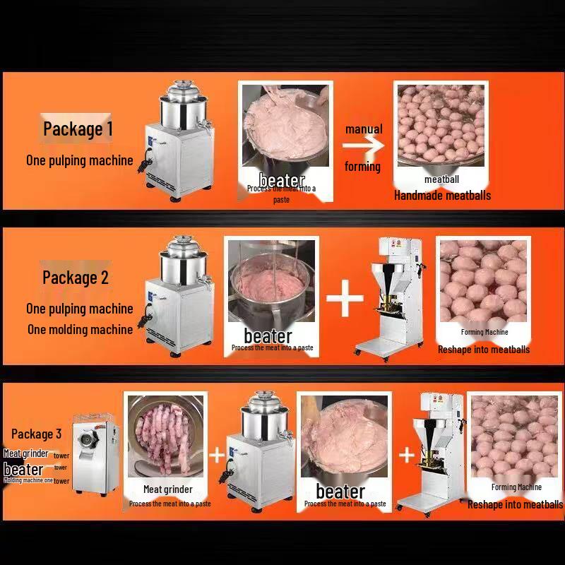JPHZNB Commercial Meatball Pulping Machine