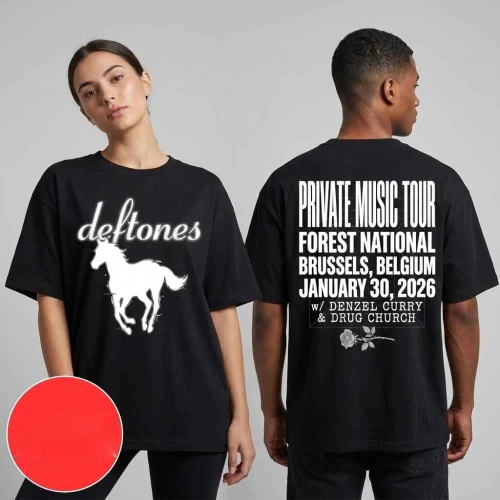 Deftones Private Music Tour 2026 January 30 2026 2 sided T shirt XL