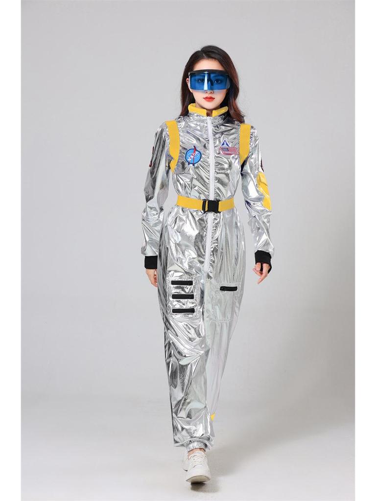Halloween Astronaut Raumanzug Silber Body Unisex Erwachsene Kostüm
